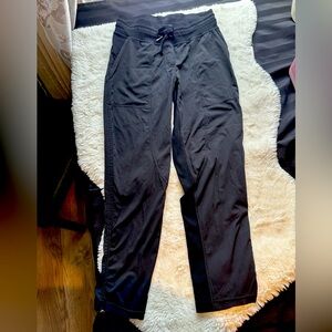Lululemon 2019 black dance studio cropped loose fit drawstring workout pants
